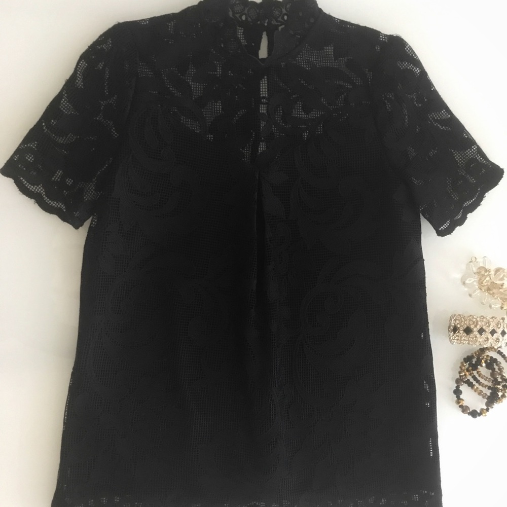 Black Crochet Top!