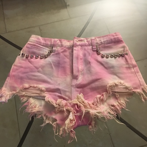 UNIF cotton candy studded shorts - Picture 5 of 8