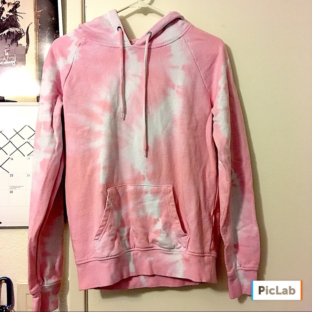 Zumiez Zine Pink Tie Dye Hoodie