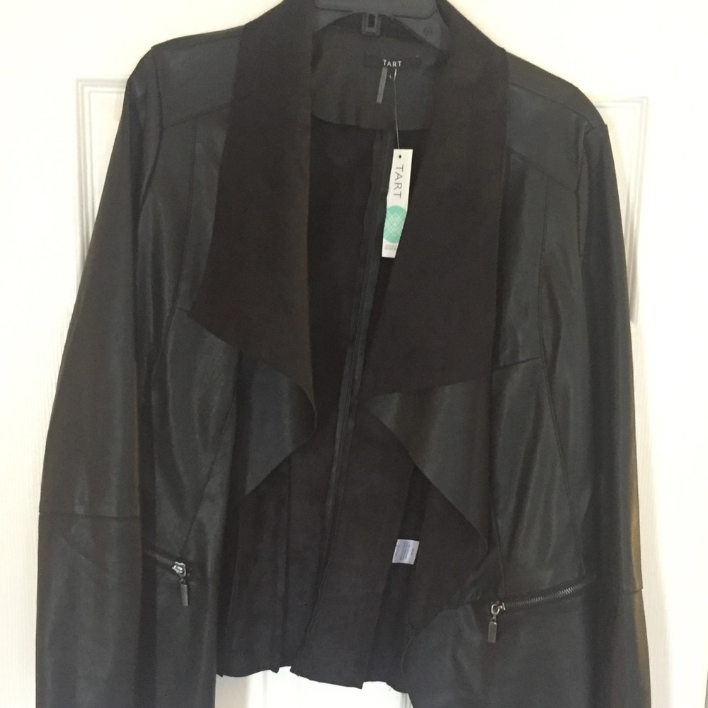 Faux leather jacket- NWT