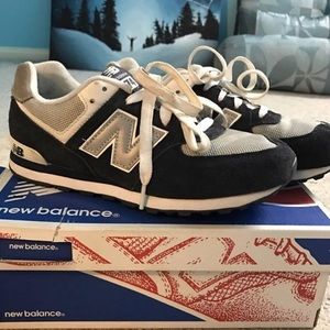 Blue and gray new balance