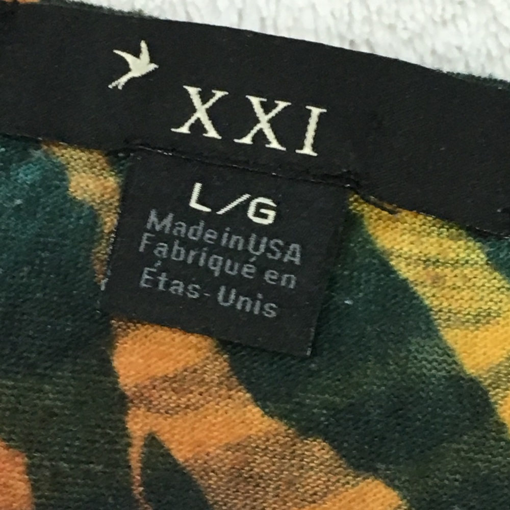 Bright Zebra print tank top by Forever 21 Size Lg - Picture 6 of 8