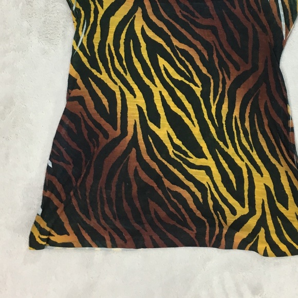 Bright Zebra print tank top by Forever 21 Size Lg - Picture 4 of 8