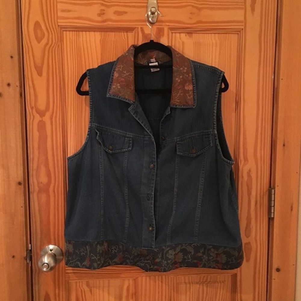swanky denim vest