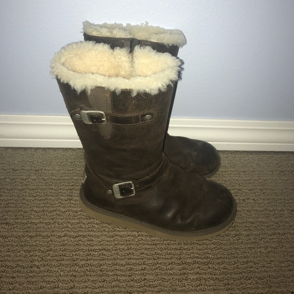 Brown Leather Ugg Boots
