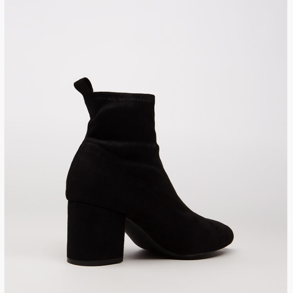 Black Suede Sock Booties (LAST PAIR SIZE 8.5) - Picture 6 of 6