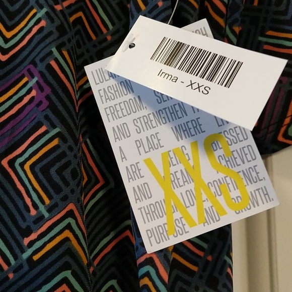 🆕 LuLaRoe Irma XXS - Picture 4 of 4