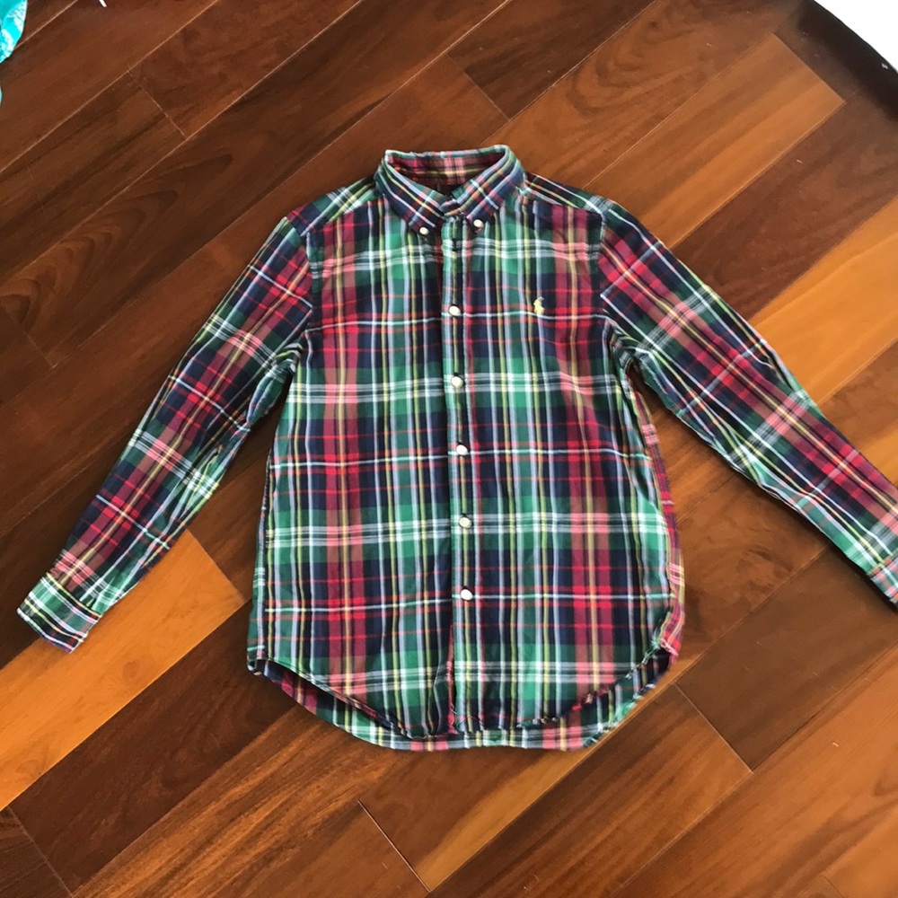 Ralph Lauren plaid dress shirt size 14-16