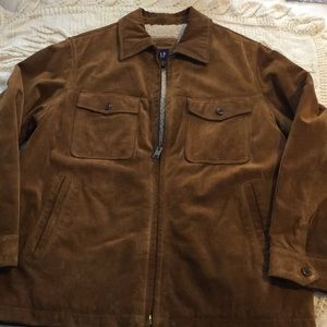 Men’s GAP Brown Genuine Leather Winter Jacket