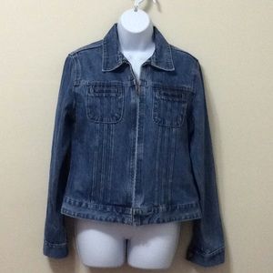 GAP zippered jean jacket