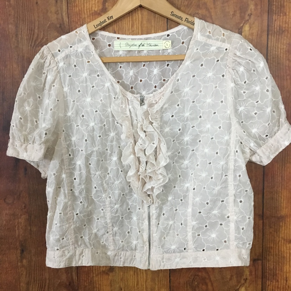 Daughters of Liberation Hanami Crop Jacket Eyelet