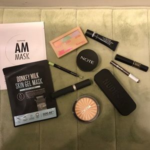 Makeup product package Rimmel Nudestix Lancome