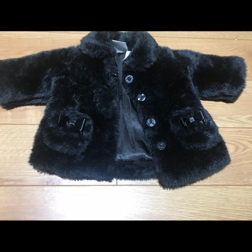 button down fur jacket