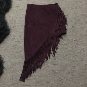 Express fringe skirt