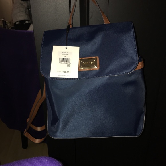 Calvin Klein Navy Mini Backpack