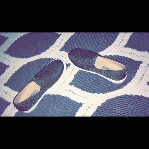 Olive Green Steve Madden slide on sneakers