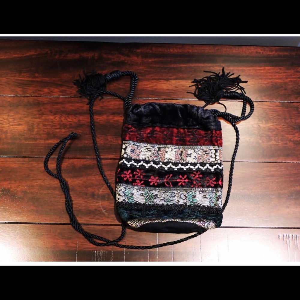 Embroidered Small Purse multi-colored