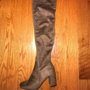 Brown/Taupe Over the Knee Boots