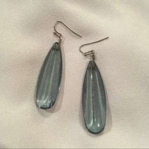 Blue green earrings