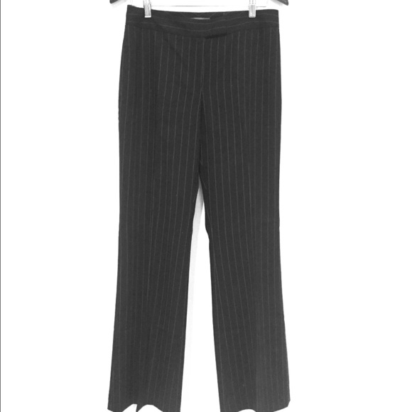 Ann Taylor Pinstripe Signature-fit Trousers - Picture 2 of 6