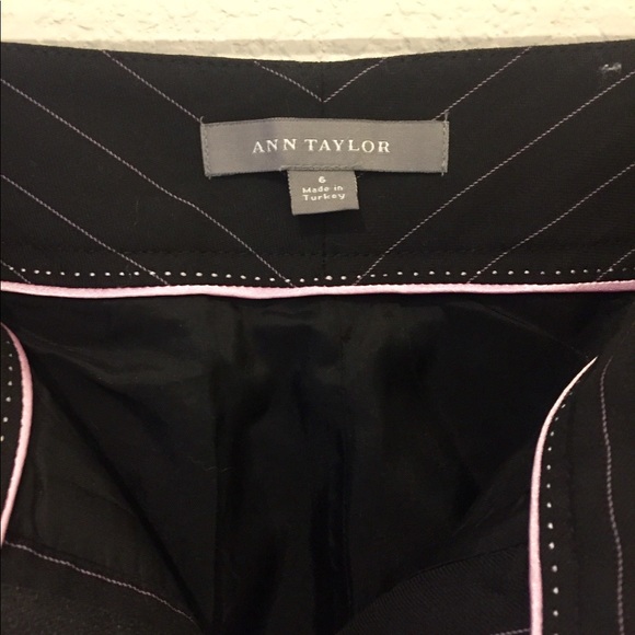 Ann Taylor Pinstripe Signature-fit Trousers - Picture 5 of 6