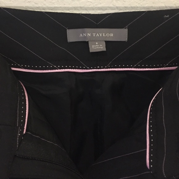 Ann Taylor Pinstripe Signature-fit Trousers - Picture 6 of 6