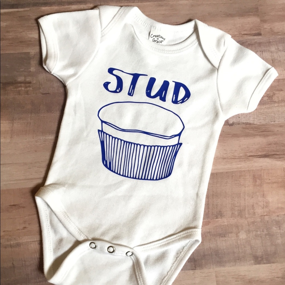 Stud Muffin onesie