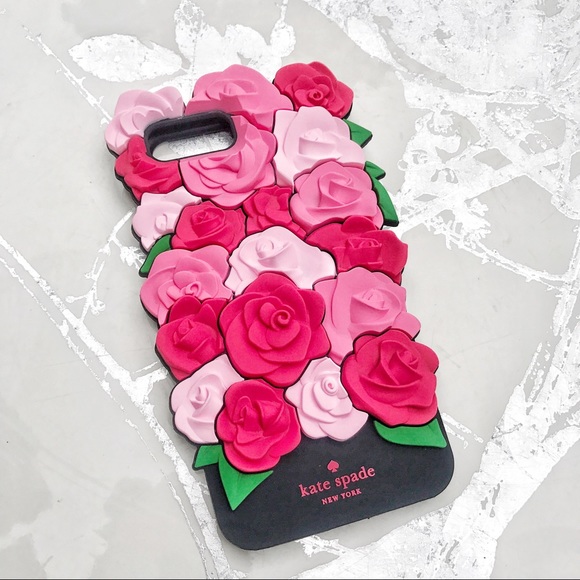 Kate Spade Flower 🌺 Silicone Case for iPhone X - Picture 2 of 3