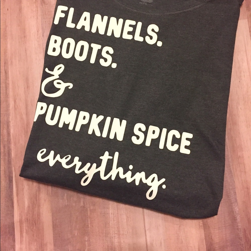 Flannels and Pumpkin spice shirt