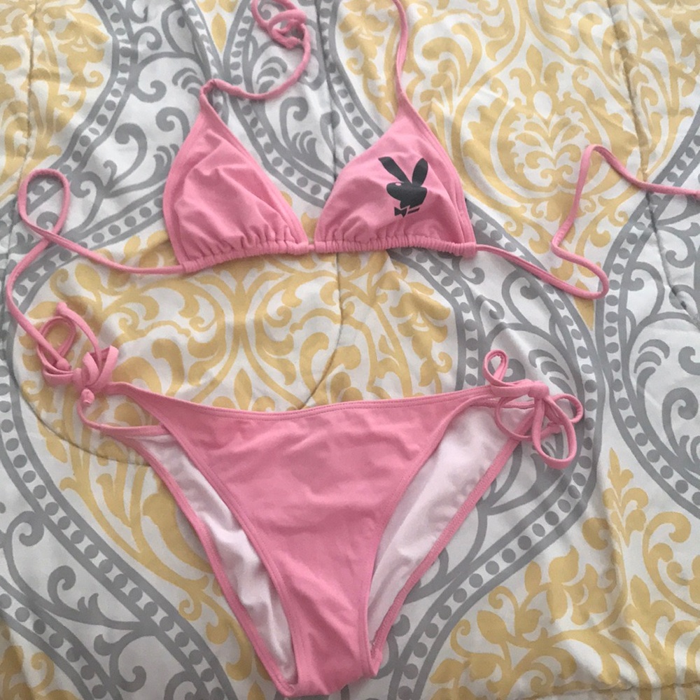 Pink swimsuit