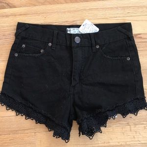 Free People jean shorts!