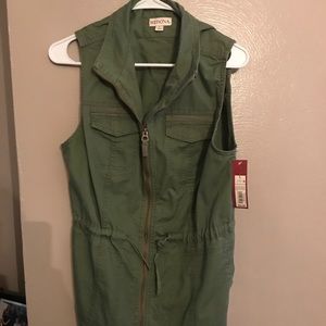 NWT Merona Army Green Utility Vest
