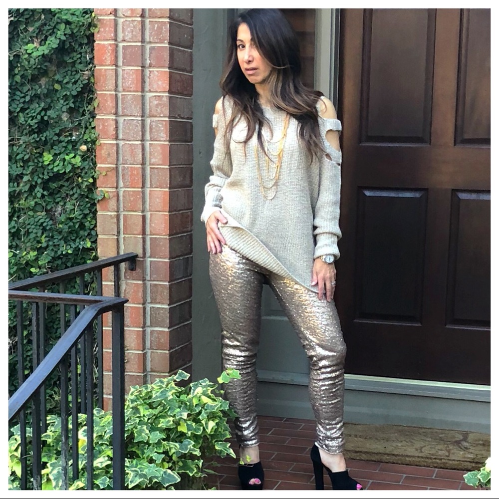 ✨LAST ONE ✨Best selling Sequin skinny pants - Picture 3 of 4