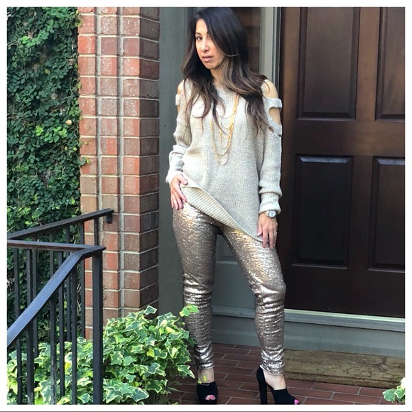 ✨LAST ONE ✨Best selling Sequin skinny pants - Picture 3 of 4