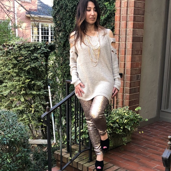 ✨LAST ONE ✨Best selling Sequin skinny pants - Picture 4 of 4