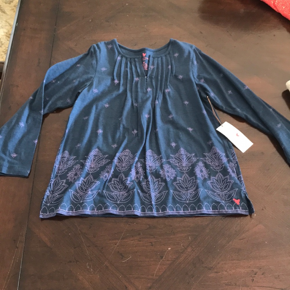 Girls blue shirt NWT