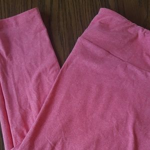 LuLaRoe Heathered Pink TC Leggings