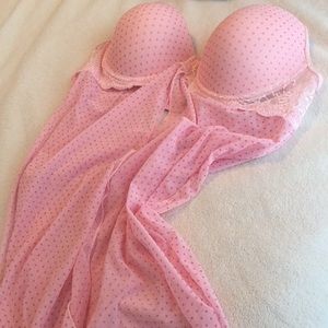 Pink bar night gown