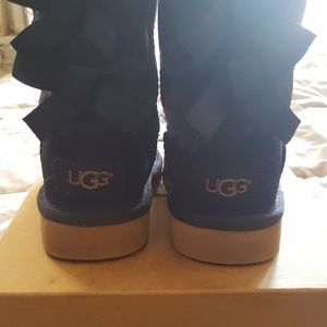 Toddler Bailey Bow Navy Blue Uggs