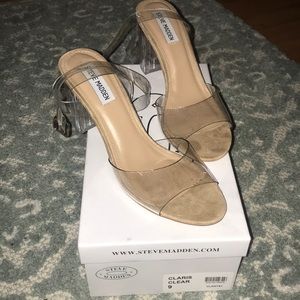 Steve Madden clear heels