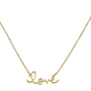 Shy by SE Special Edition 14k gold love necklace