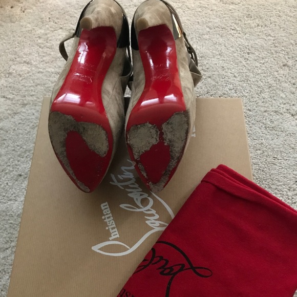 💯Authentic Christian Louboutin Suede Boots. 37.5 - Picture 7 of 8