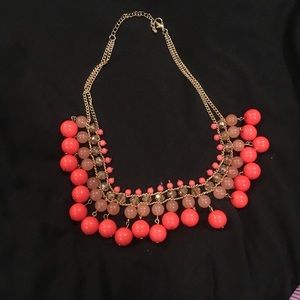 Coral statement necklace