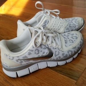 Nike Free Run 5.0 White Leopard