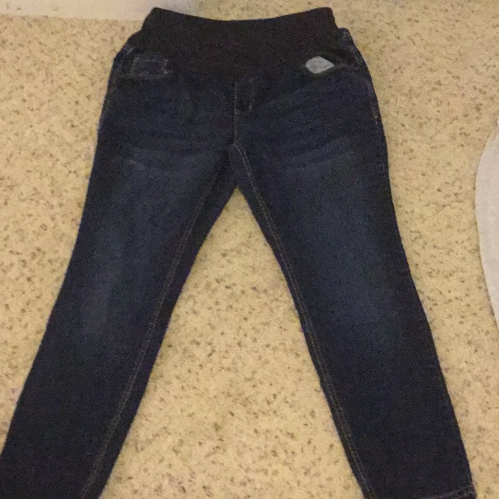 Old. Navy skinny maternity dark wash jean