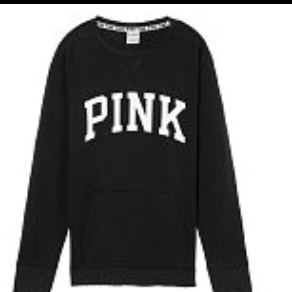 NIP VS PINK CAMPUS CREW DISTRESSED TUNIC LENGTH - Picture 2 of 4