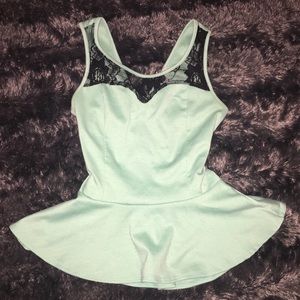 Mint Peplum Top 🕊🕊🕊
