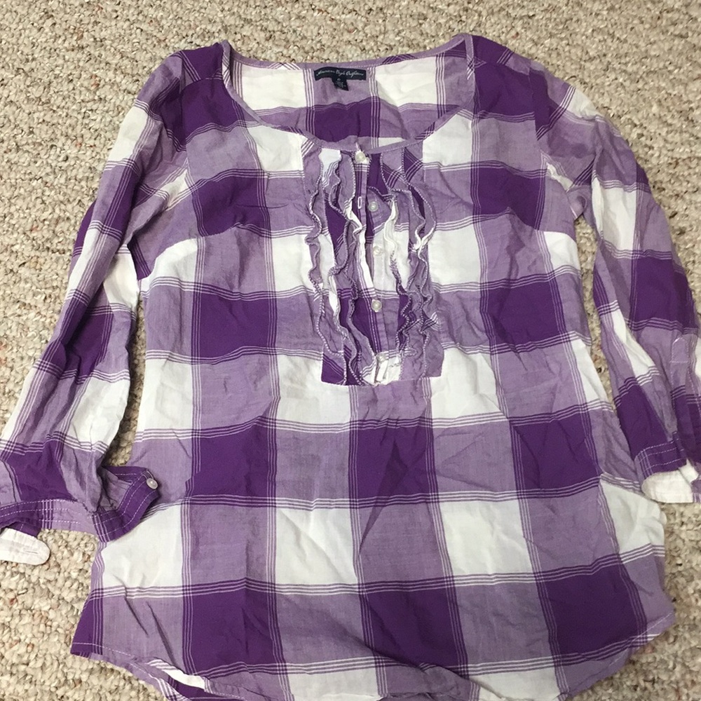 American eagle plaid shirt