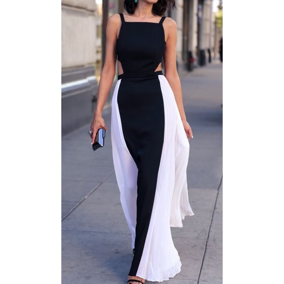 bcbg black tie dress