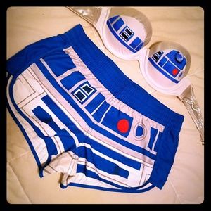 R2D2 swim bra top and shorts